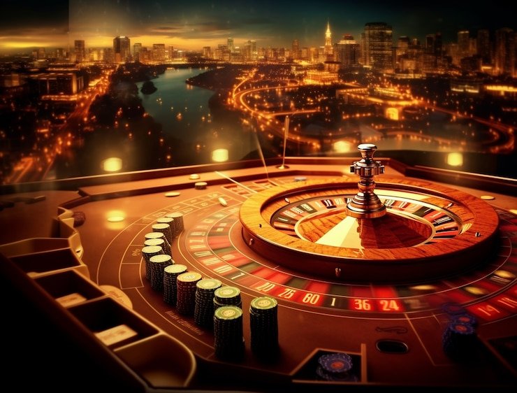 Free Bet Blackjack live dealer studio with shoe, cards, and betting layout visible